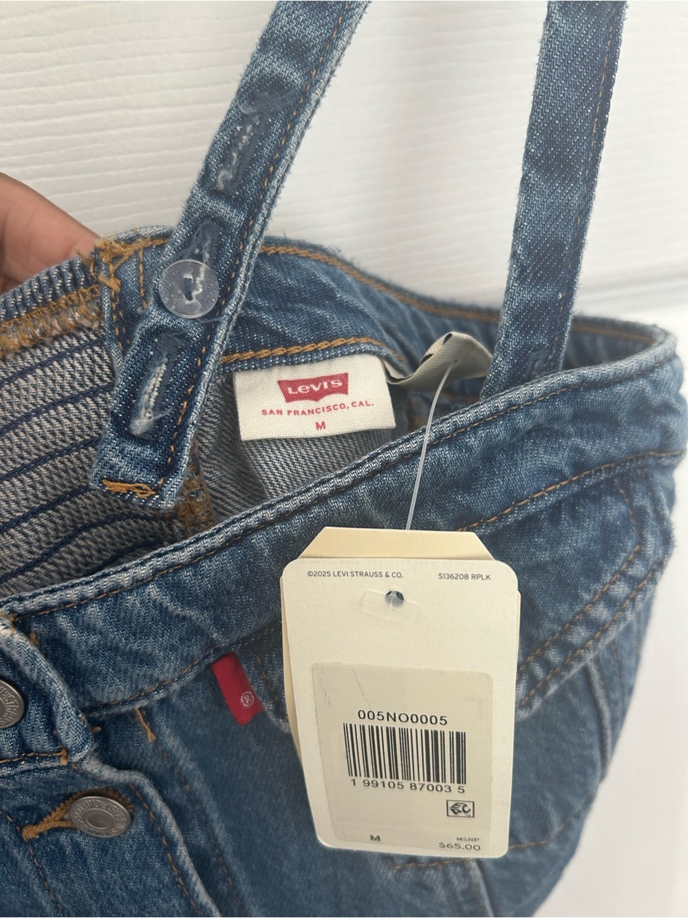 Levi's Premium Denim Tube Top - NWT - Picture 7 of 8